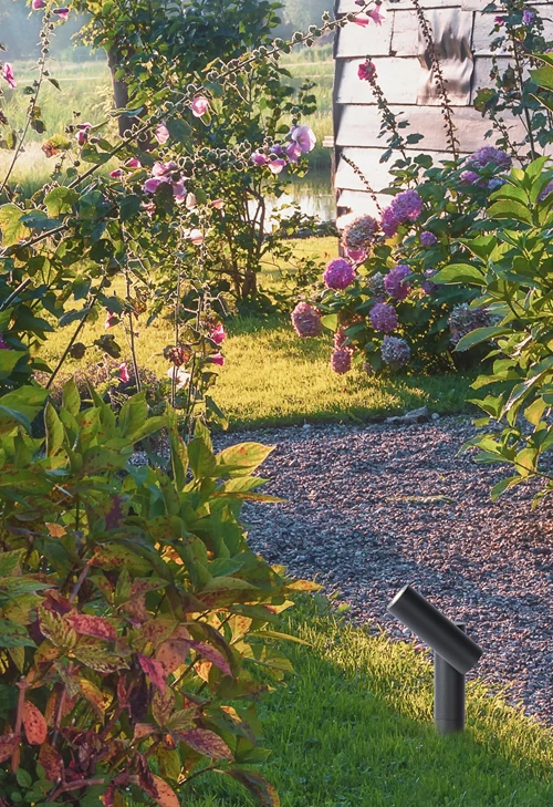 Lucide TATUM - Tuinspot - LED - 1x4,5W 3000K - IP65 - Antraciet - sfeer 1